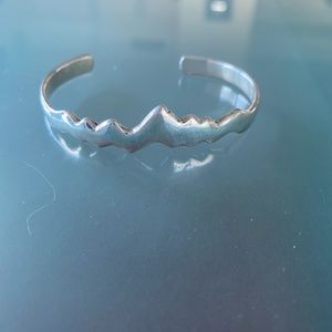 COPY - Silver Grand Teton Abstract Bracelet